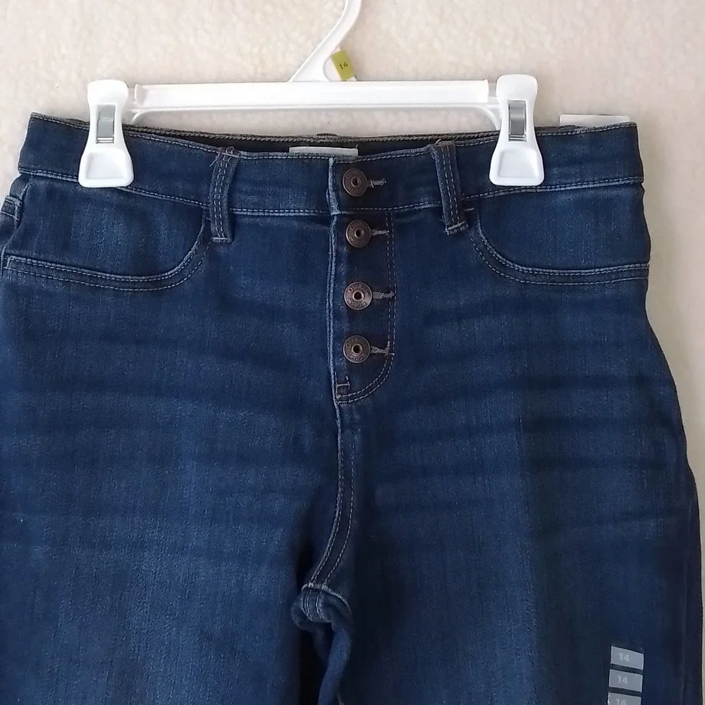 OshKosh Mid Rise Jegging Girl's‎ Size 14 in Dark Wash Denim